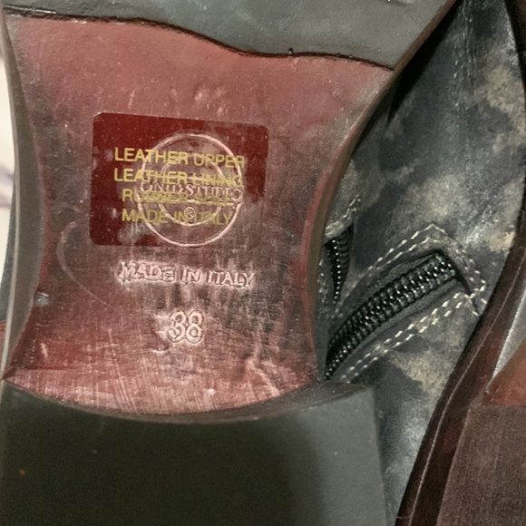 ONID STUDIO ANKLE BOOT JAGUAR/RED LEATHER BOOT SIZE 8 new no box - Picture 9 of 12